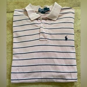 Polo Ralph Lauren Men’s Sz XL Striped Mesh Knit Polo‎ Shirt